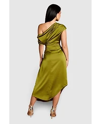 Coast Women's Satin One Shoulder Midi Dress