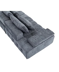 Streamdale Furniture Sofa Couch for Living Room, Modern Loveseat with Extra Deep Seats, Grey