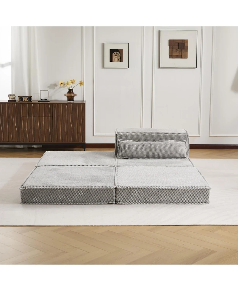 Streamdale Furniture Streamdale Compression Sofa, Convertible Floor Sofa Bed, Modular Sectional Sofa