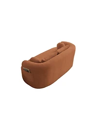 Streamdale Furniture Sofa-in-a-Box Orange Memory Foam 2-Seater Couch, No Installation, Easy Transport