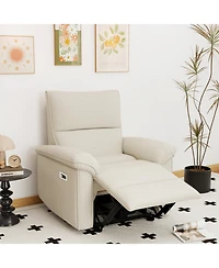 Streamdale Furniture Streamdale Wall Hugger Zero Wall Power Recliner Chair with Usb (Beige-gray