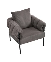 Streamdale Modern decorative chair with gold legs for living room, dressing area, office.