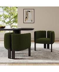 Streamdale Dining Chairs Set of 2, Modern Seating with Rubber Wood Frame