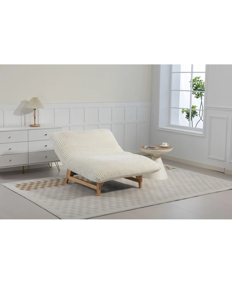 Streamdale Furniture Streamdale Adults' Corduroy Bean Bag Chair with Backrest, Single Seat