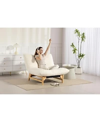 Streamdale Furniture Streamdale Adults' Corduroy Bean Bag Chair with Backrest, Single Seat