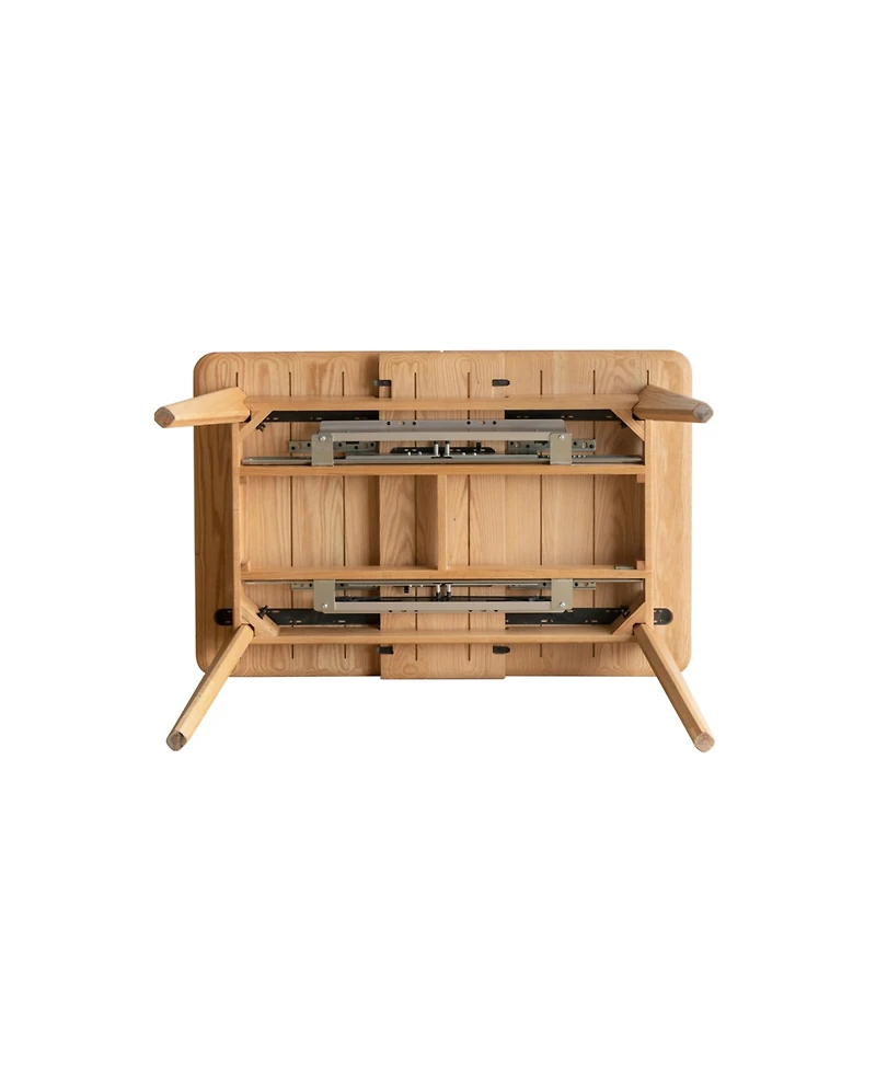 Streamdale Furniture Solid Oak Round Dining Table (Extending, Seats 6-8