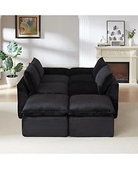 Streamdale Furniture Streamdale Modern corduroy cloud sofa, freely combined