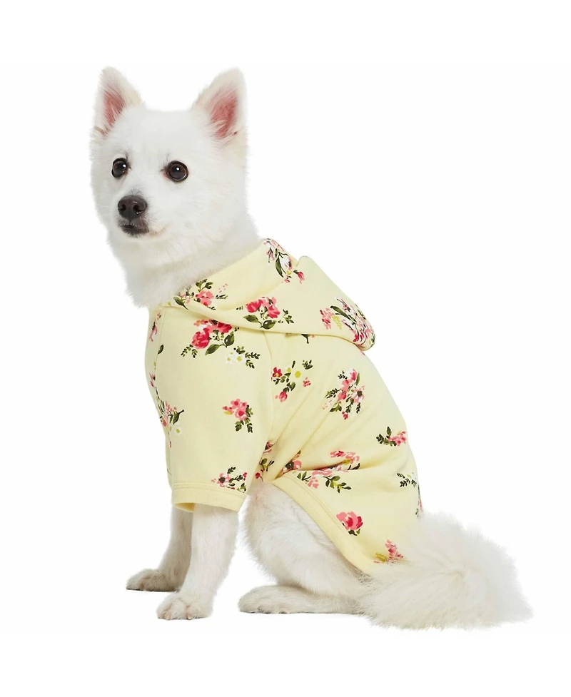 Blueberry Pet French Terry Knit English Rose Dog Sweatshirt and Hoodie