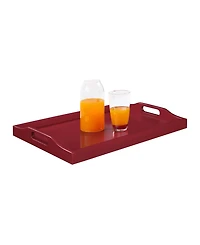 Convenience Concepts 22" Rubberwood Designs2Go Multifunctional Serving Tray