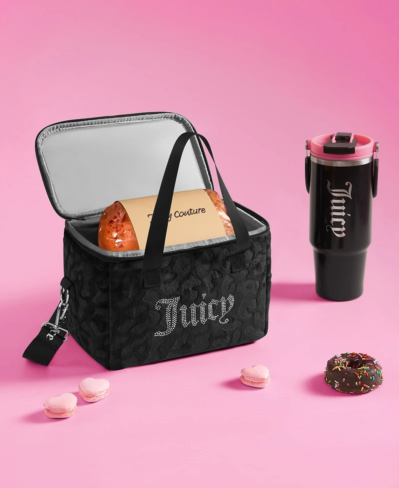 Juicy Couture Rhinestones 9.4" Chill Couture Lunch Cooler Tote Bag