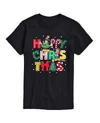 Airwaves Men's Disney Happy Christmas Icons Short-Sleeve Graphic T-Shirt