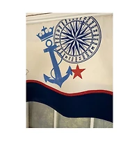 Rlf Home Sea Crown Glory 3" Rod Pocket Lining Luxurious and Elegant Window Treatment Valance 50" x 16"