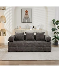 Streamdale Furniture Convertible Sleeper Sofa: Versatile, Space-Saving Chenille Fabric Sofa Bed