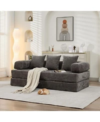 Streamdale Furniture Convertible Sleeper Sofa: Versatile, Space-Saving Chenille Fabric Sofa Bed