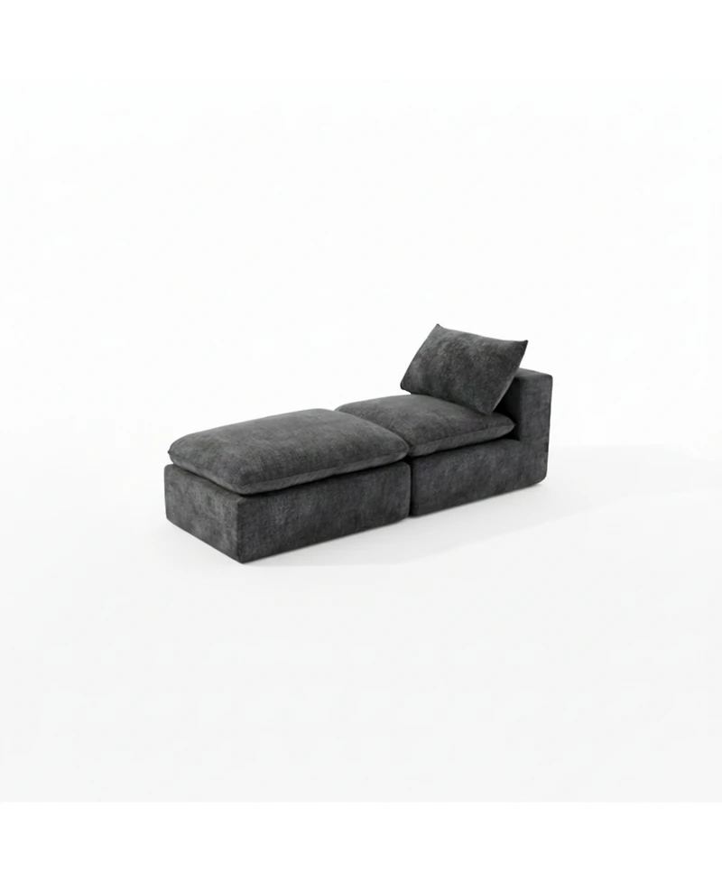 Streamdale Furniture Modern Chenille Cloud Sofa - Freely Combinable & Comfortable