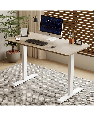 Streamdale Furniture Electric Standing Desk 55" Height Adjustable Computer Table