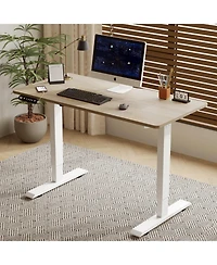 Streamdale Furniture Electric Standing Desk 55" Height Adjustable Computer Table