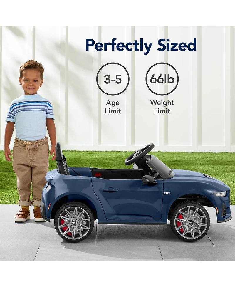 Best Choice Products Kids 12V Electric Ride-On Car Officially Licensed Ford Mustang w/ Remote, Led Lights