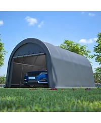 Streamdale Furniture Heavy-Duty 12x20 Ft Carport Canopy, Commercial-Grade Steel Frame Garage Shed