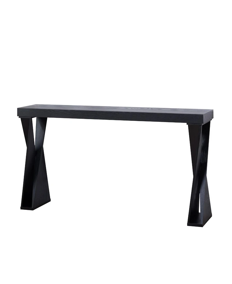 Streamdale Furniture Modern Console Table Narrow Entryway Sofa Table with Crossed Legs