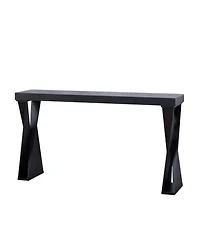 Streamdale Furniture Modern Console Table Narrow Entryway Sofa Table with Crossed Legs