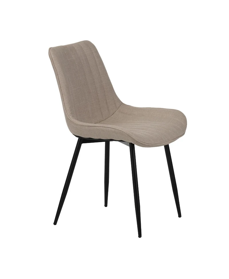 Streamdale Furniture Dining Chair Set, 4 Modern Chairs, Soft-Seated with Padded Backrests