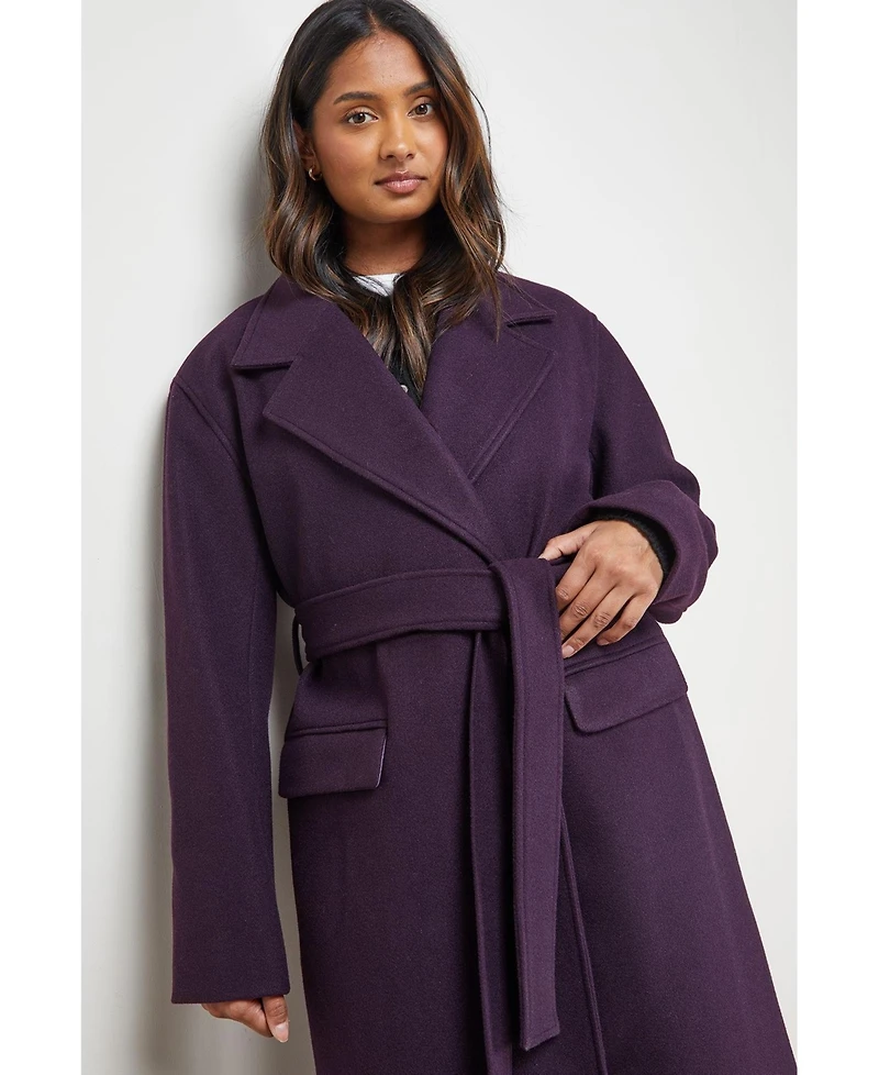 Oasis Women's Tie Belt Detail Midi Coat