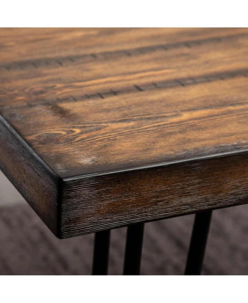 Streamdale Furniture 7-Piece Dining Set, Hairpin Dining Table with 6 Chairs, 3 Color Options