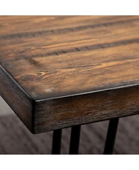 Streamdale Furniture 7-Piece Dining Set, Hairpin Dining Table with 6 Chairs, 3 Color Options