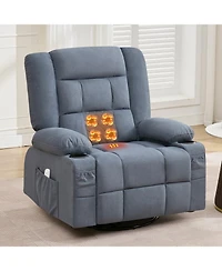 Streamdale Furniture Streamdale Kneading Massage Rocker Recliner Chair with Heat, Cup Holders & Usb Port