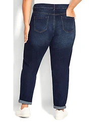 Avenue Women's Girlfriend Rip Jean