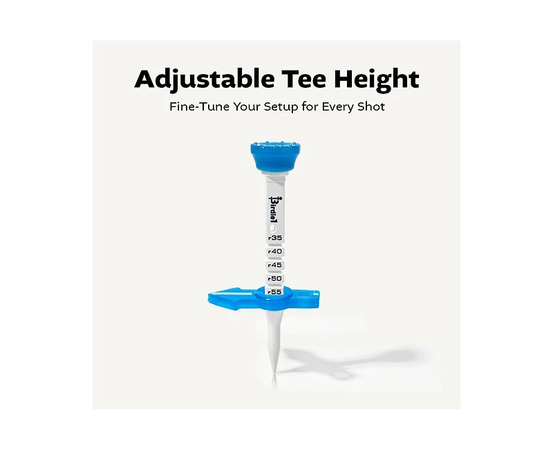 Birdie1 Smart Golf Tees (Long + Short Tees), 4 pieces, Gift Set
