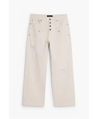 Desigual Men's Double-waist ripped pants