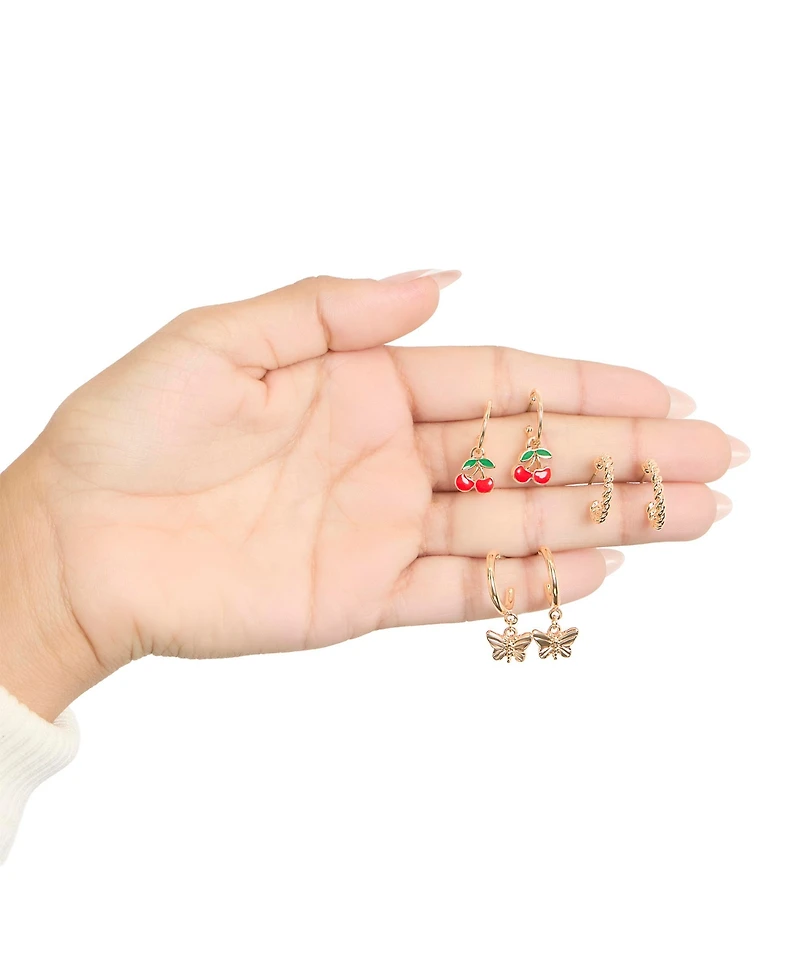 Jessica Simpson Hoop Earrings - Set of 6