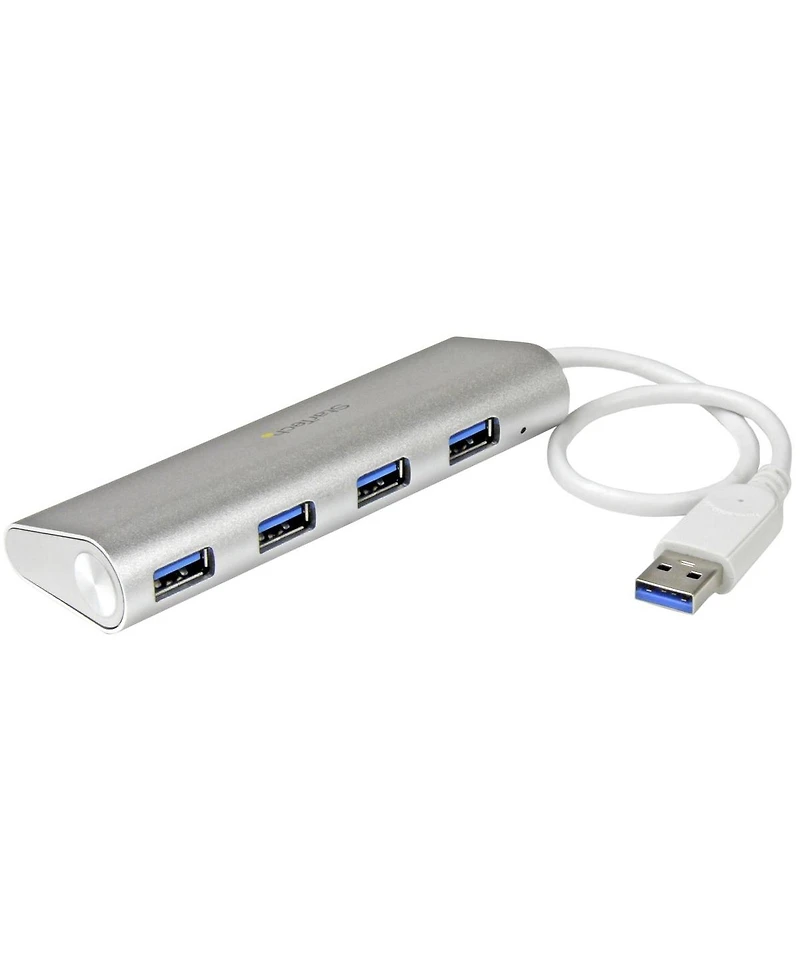 StarTech 4-Port Portable Apple Style Usb 3.0 Hub with Built-In Cable