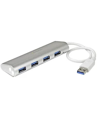 StarTech 4-Port Portable Apple Style Usb 3.0 Hub with Built-In Cable