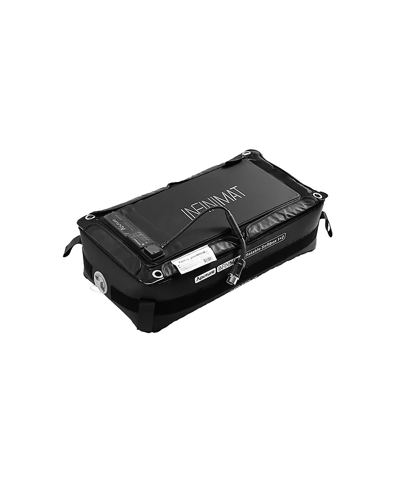 Aputure Infinimat 1x2' 81W Rgbww Led Mat Panel Light & Clear Softbox Pack, Bundle with 400W Control Box, V-Mount