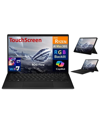Asus Rog Flow 2-in-1 Laptop 13.4 Wqxga Display (Amd Amd Ryzen Ai Max+ 395, 128GB LPDDR5X, 1TB Ssd, Win 11 Pro)