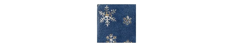 Yumi Women's Sequin Snowflake Fluffy Sweater