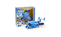 Robocar Poli Carey Carrier Transport Plane Toy – Sound & Light Airplane with Storage for up to 2 Die-Cast Cars | Fun Gift for Kids Ages 3+