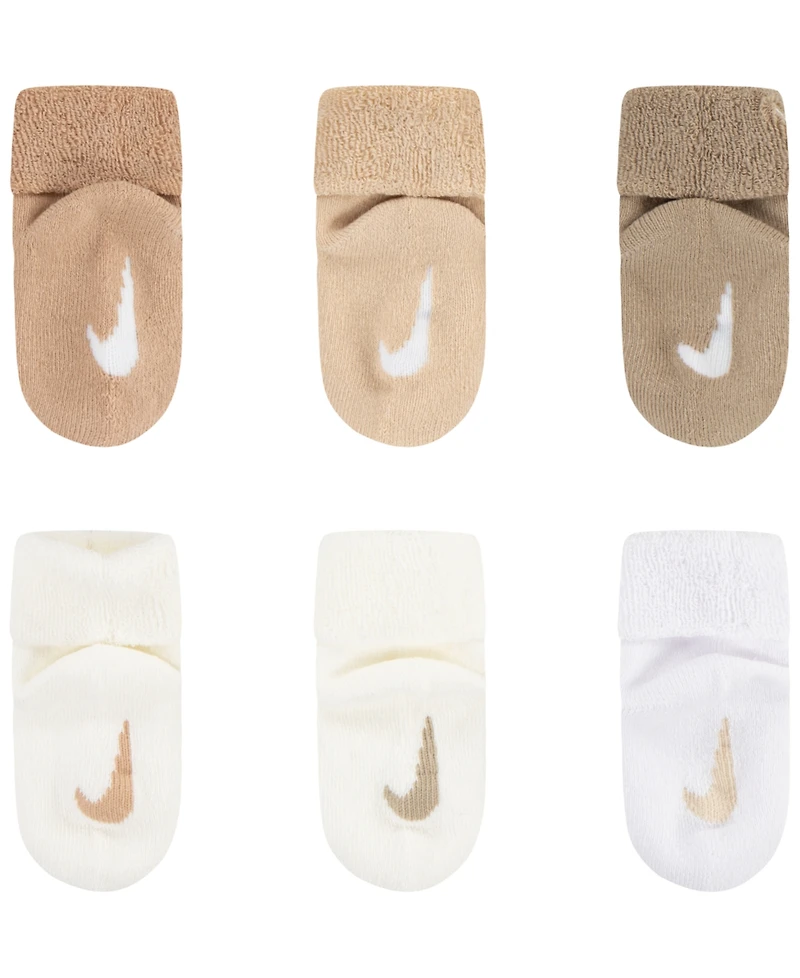 Nike Baby Boys or Girls Terry Socks, Pack of 6
