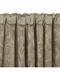 Elrene Home Fashions Mia Jacquard Scroll Blackout Window Curtain