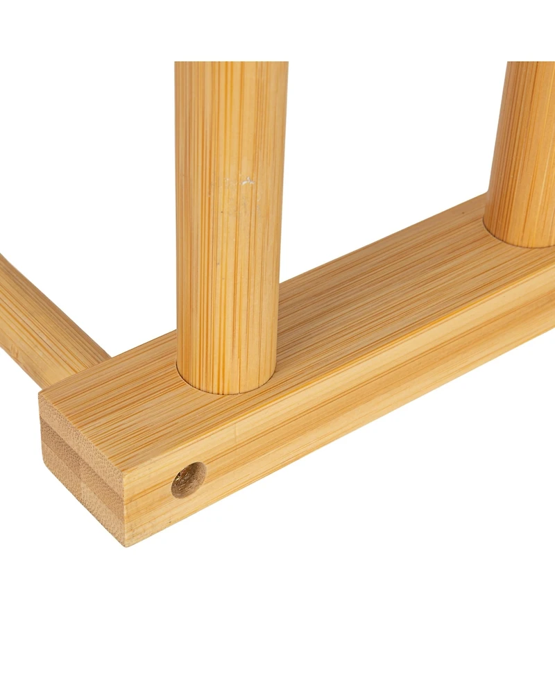 Household Essentials Bamboo 6 Pair Boot Rack, Natural