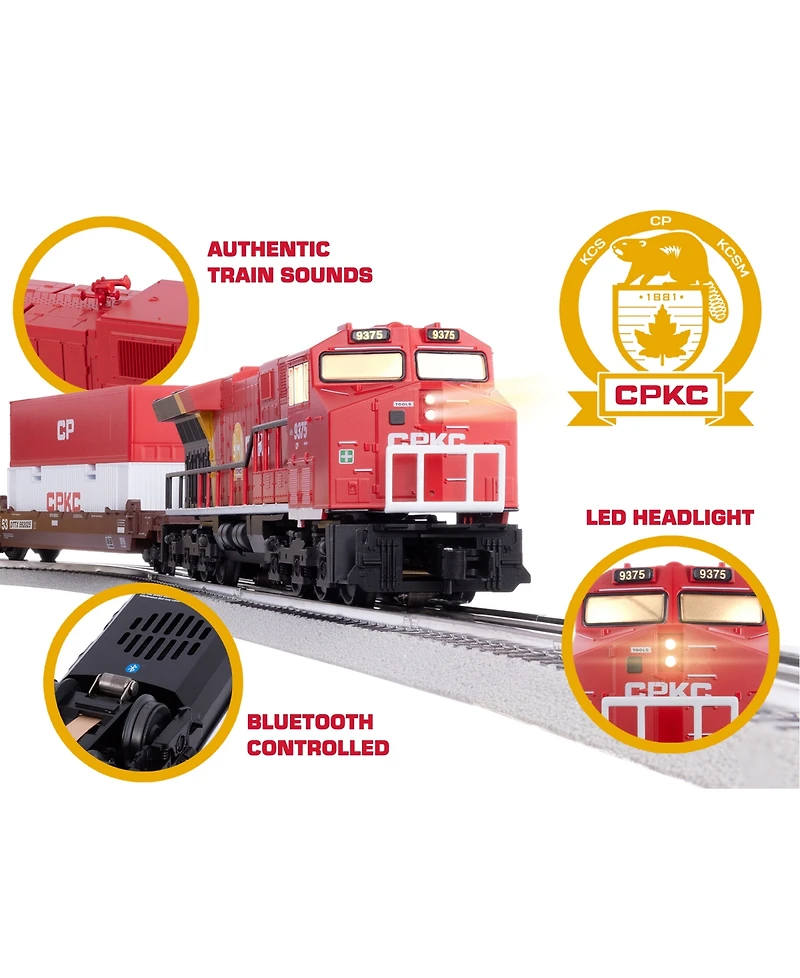 Lionel Cpkc Maxi Stack LionChief Freight Electric O Gauge Bluetooth 5.0 Train Set