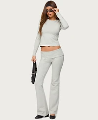 Edikted Women's Kaeli Stripey Long Sleeve T Shirt