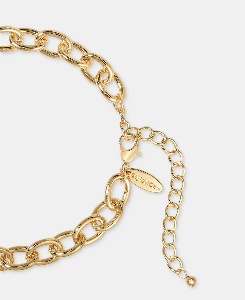 Style & Co Mixed Stone & Imitation Pearl Lariat Necklace, 18" + 3" extender, Macy's Exclusive