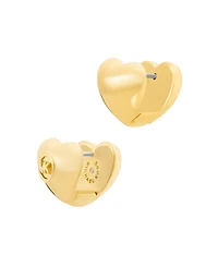 Michael Kors Heart-Shaped Huggie Earrings