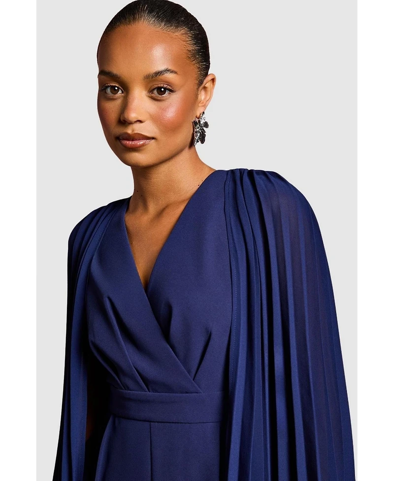 Coast Women's V Neck Pleated Jumpsuit