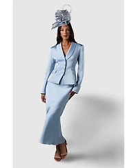 Coast Women's Satin Detail Fitted Skirt