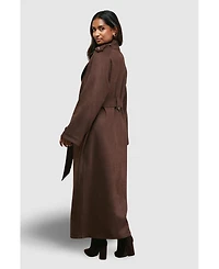 Oasis Women's Cuff Detail Belted Coat